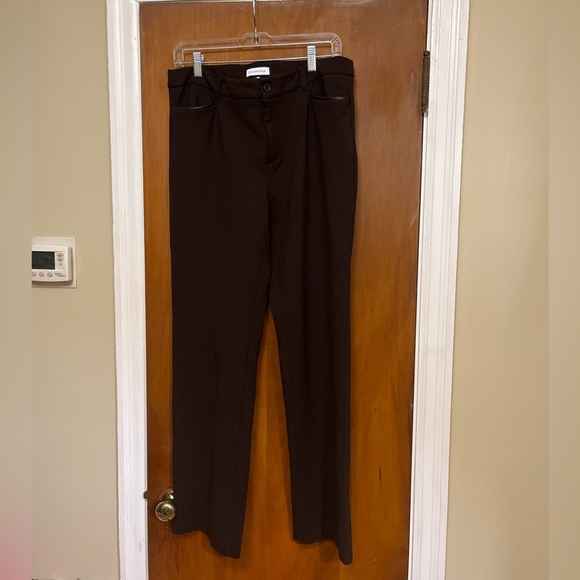 Beautiful Chocolate Brown Dress pants Charter Club Size 12.  Cc - Picture 1 of 9